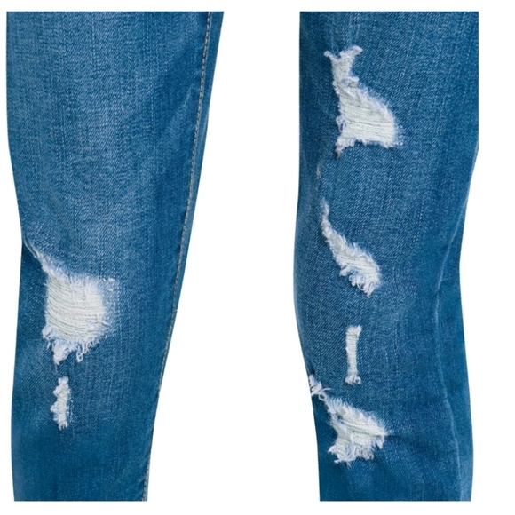 Levi's 720 Girls' High-Rise Super Skinny Distressed Jeans ~  Medium Wash Blue - Picture 4 of 16